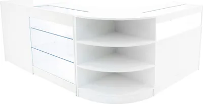 Produktbild von Hyperion LED Verkaufstheken-Set LM60 + B900 + K900 + TB60 – Weiß