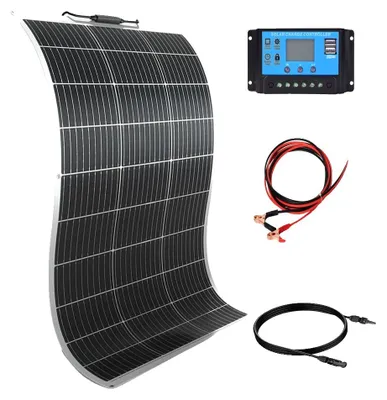 Immagine prodotto di Kit di avvio per pannelli solari, monocristallino ad alta potenza da 100 W, set completo, kit 12 V 100 W
