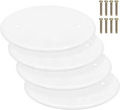 Immagine prodotto di Copriplacca per soffitto - Copriplacca rotondi - Copri fori - Installazione semplice - Confezione da 4 pezzi - Bianco