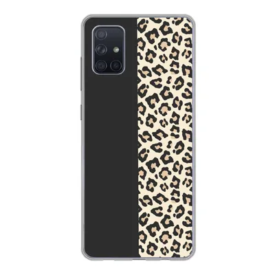 Produktbild von MuchoWow® Handyhülle Schutzhülle Hülle für Samsung Galaxy A71 Tiere - Muster - Panther Silikon Softcase Handy Hülle - Kartenbesitzer