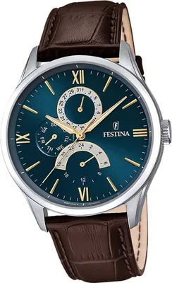 Produktbild von Festina Herren Leder Armbanduhr braun D2UF16823/A