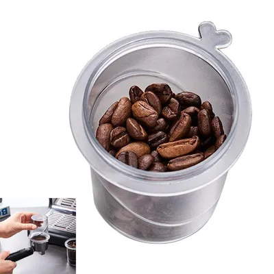 Produktbild von Kaffee-Dosierbecher, Dosierbecher transparent für Espressosiebträger, um die Kaffeemahlqualität sichtbar zu machen