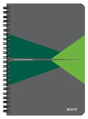 Produktbild von Leitz 44981055, Einfarbig, Grün, Grau, A5, 90 Blätter, 80 g/m², Kariertes Papier