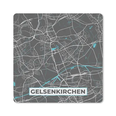Produktbild von MuchoWow® Mauspad Mousepad Stadtplan - Gelsenkirchen - Deutschland - Karte 30x30 cm - Mousepads - Maus Mat - Pad - Mausunterlage - Gaming