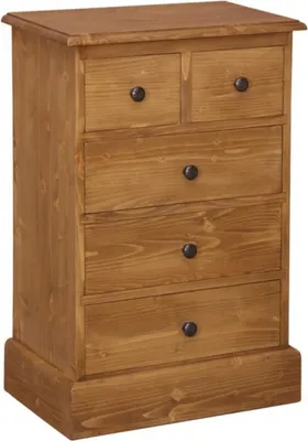 Obrázek produktu pro Casa Padrino Komoda ve venkovském stylu s 5 zásuvkami - Secesní nábytek Shabby Chic - Masivní dřevo