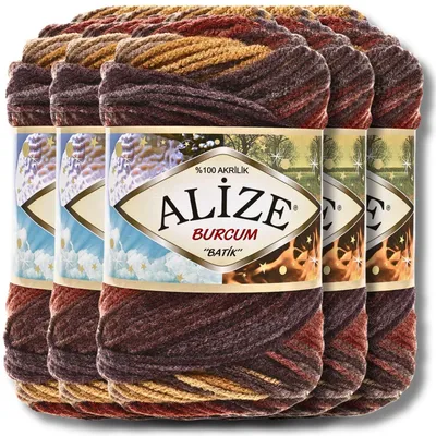 Obrázek produktu pro Alize 5x 100 g Burcum Batik vlna s barevným přechodem, háčkování, pletení (3379)