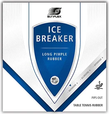 Produktbild von Sunflex Ice Breaker Tischtennis-Belag, ohne Schwamm rot | Tischtennisschläger Tischtennisbelag