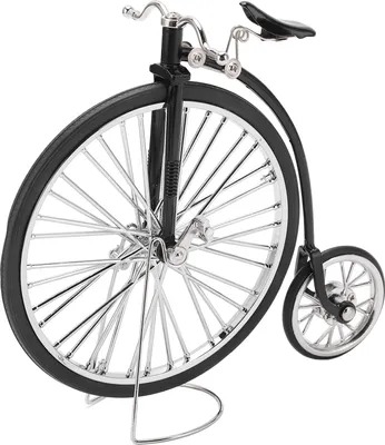 Produktbild von Fahrradmodell schwarze große kleine Räder Retro -Design -Legierungsmaterial Spielzeugbike -Origination für Tische Bücherregale