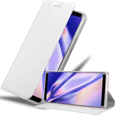 Obrázok produktu pre Cadorabo puzdro na mobilný telefón pre Samsung Galaxy NOTE 8 ochranné puzdro v striebornej farbe Cover Etui Book Case Booklet