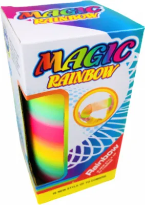 Immagine prodotto di Spirale Magic Rainbow in cartoncino colorato, dimensioni 15,5 x 8 x 8 cm