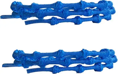 Elastische Triathlon Schnürsenkel mit Knoten - Blau - 120 cm