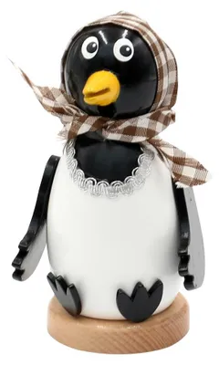 Houten rookfiguur Elster, 13 cm, für Räucherkegel
