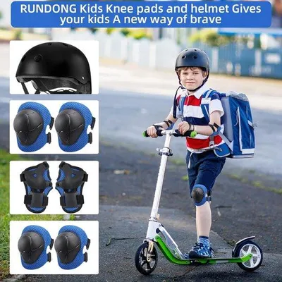 Produktbild von Kinderschutzsatz, Ellbogenschutz, Pulsbeschutzung (Kniebeschutz, für Skateboarden, Rollschuhfahren, Fahrradfahren, Sport)