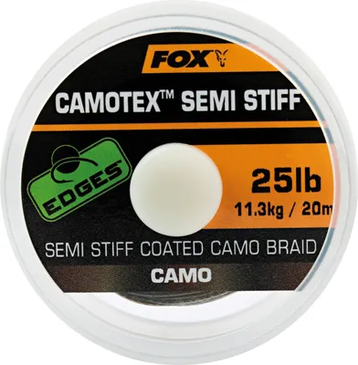 Produktbild von Fox Fishing Edges Camotex Semi Stiff Camo 20 m 35 lbs-15,8 kg Angelschnur