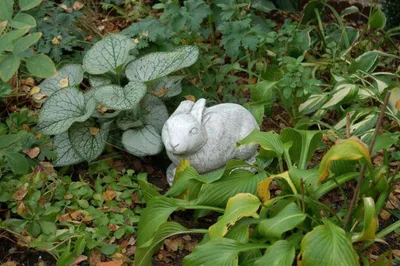 Image de Jardin Décoration Lapin Terrasse Pierre Figure Décoration Statue Sculpture 526 Nouveau