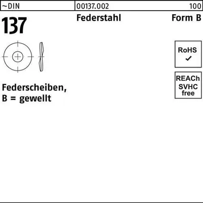 Produktbild von Reyher  137b Federscheiben 25 mm (100 Stück)