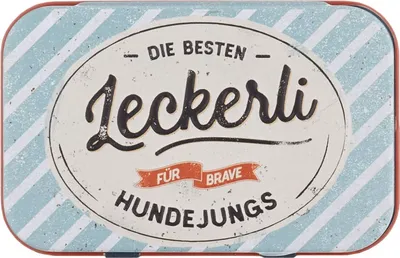 Produktbild von Nostalgic-Art- Leckerli-Dose - PfotenSchild - Brave Hundejungs