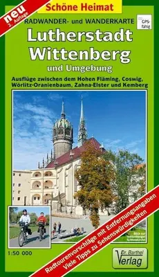Zdjęcie produktu dla Lutherstadt Wittenberg i okolice. Mapa rowerowa i piesza 1 : 50 000