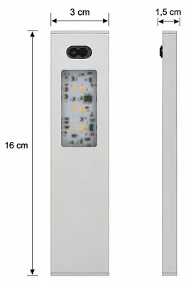 Image de 3 x NCC-Licht LED Möbelunterbauleuchte Aluminium 2,5W 180lm neutralweiß 4000K mit Sensor