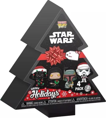 Produktbild von Star Wars Holiday Tree 2024 Pocket POP! Vinyl 4er Pack