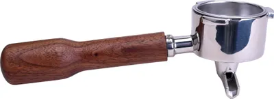 Produktbild von JoeFrex Siebträger für Delonghi Dedica Serie EC685 & EC680 | Einzel Auslauf | Walnuss Holz und Edelstahl