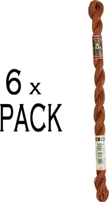 Immagine prodotto di 6x DMC filo per ricamo da 5 mm, 15 m, 115 ar/5-433