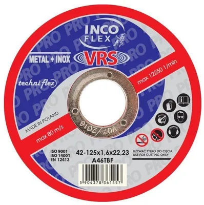 Immagine prodotto di Disco convesso T27 125*1.0*22 A60tbf-vrs