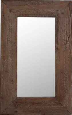 Produktbild von Wandspiegel LONG ISLAND braun verwaschen 50x79cm Holzspiegel Beach House