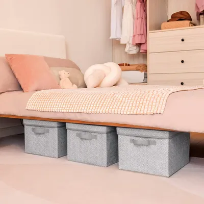 Produktbild von Stapelbare Aufbewahrungsboxen - staubdicht - Set von 3 - 37,5 x 26,5 x 22 cm