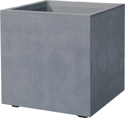 Produktbild von Deroma Pflanzkasten Quadro Millenium 39 x 39 x 39 cm, Aschgrau