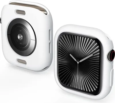 Produktbild von Für Apple Watch Series 10 46mm Candy Design Smart Watch TPU Gehäuse Hülle Weiß
