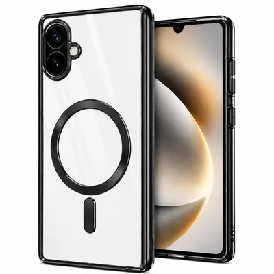 Produktbild von Magnet Handy Hülle passend für Samsung Galaxy A08 | Schutzhülle mit Kameraschutz Tasche Schutz Case | kompatibel mit Magsafe | TPU Silikon Schwarz