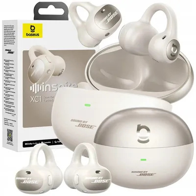 Productafbeelding van Baseus Inspire XC1, Draadloos, Gesprekken/muziek, Koptelefoon met microfoon, Wit