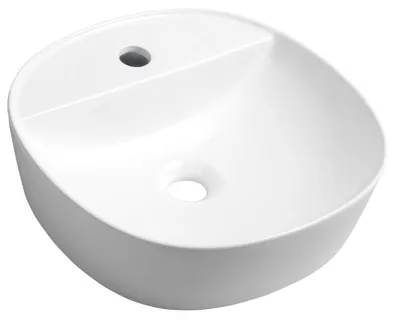 Produktbild von Sapho LUGANO Keramik-Waschtisch Ø 40 cm, zum Aufsetzen, Weiß