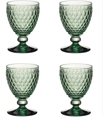 Produktbild von Villeroy & Boch Boston Coloured 4er Set Rotweinglas 200 ml grün Kristallglas