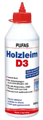 Produktbild von Pufas Holzleim D3 500g 7905000