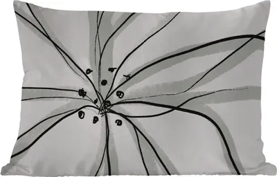 Produktbild von MuchoWow® Outdoor Kissen - Blumen - Abstrakt - Design - 60x40 cm - Wetterfest - Lounge Kissen - Zierkissen - Kissen für Innenräume