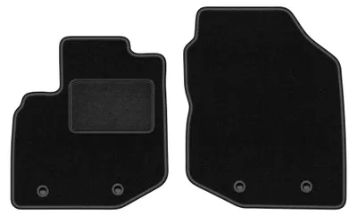 Image de Tapis avant en moquette pour Honda Jazz III 2008-2011 (à hayon) – 2 pièces, noirs, sur mesure – Wielganizator LUX