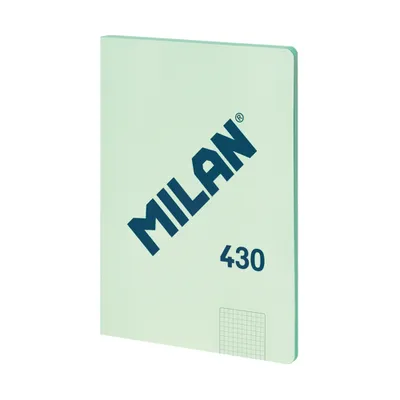 Zdjęcie produktu dla Milan 57243G48GR, Monochromatyczny, Jasnozielony, A4, 48 ark., 95 g/m², Papier w kratkę