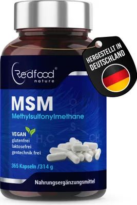 Zdjęcie produktu dla Kup MSM metylosulfonylometan w wysokiej dawce + witamina C | 400 kapsułek na 6 miesięcy ciągłych dostaw
