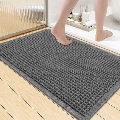 Image de Solidchoice - Tapis de bain antidérapant, gris foncé, 60 x 90 cm