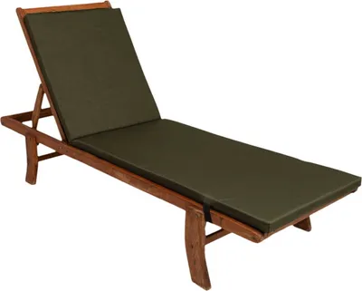 Produktbild von Kissen für Liegestuhl 190x60x4cm, Kissen für eine Gartenliege Grün, Outdoor Kissen, Deckchair, Liegenauflage, Auflagen für sonnenliegen