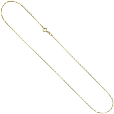 Produktbild von 1,3mm Venezianerkette Kette Collier Halskette aus 925 Silber vergoldet 45cm