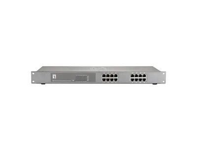 Image de LevelOne FEP-1612W120 - Switch - 16 x 10/100 (PoE+) - an Rack montierbar - PoE+ (480 W) (FEP-1612W120)