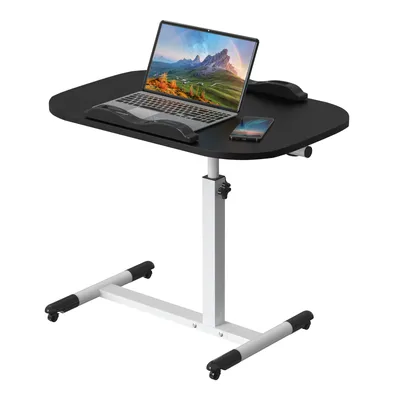 Produktbild von Laptoptisch Bürotisch mit Rollen 60x40cm höhenverstellbarer Schwarz