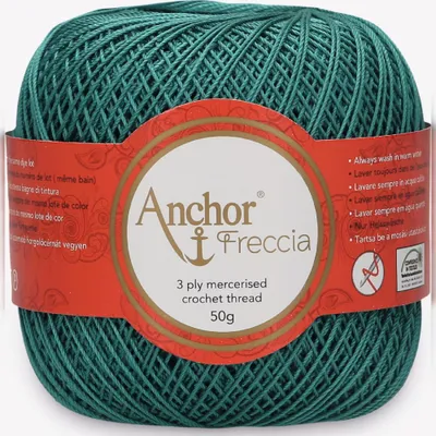 Obrázok produktu pre Anchor Freccia 12 – jemná bavlnená priadza na háčkovanie (farba 00666)