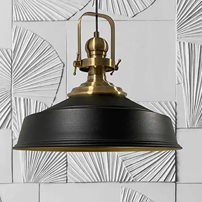 Produktbild von Asletl Hängelampe Industrial Metall Ø40cm, Küchenlampe Hängend Vintage, Hängelampe Esstisch E27, Pendelleuchte Esstich Lampe Modern Lampenschirm