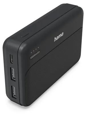 Produktbild von Hama Pocket 10, 10000 mAh, Lithium Polymer (LiPo), Schwarz