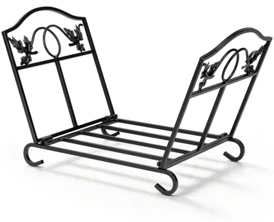 Image de Support pliable en bois pour le stockage du bois de chauffage