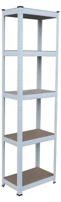 Obrázek produktu pro Regál do sklepa - Černý - 180 x 50 x 30 cm - 5 polic - Nosnost 875 kg - Do garáže a sklepa